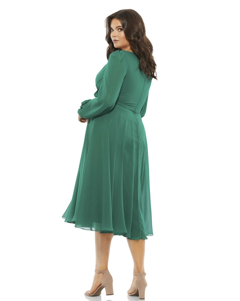 Green surplice dress best sale